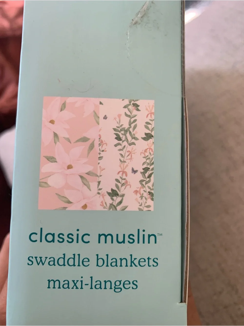 aden + anais essentials Classic Muslin Swaddle Blankets,Butterfly Garden 2-Pack